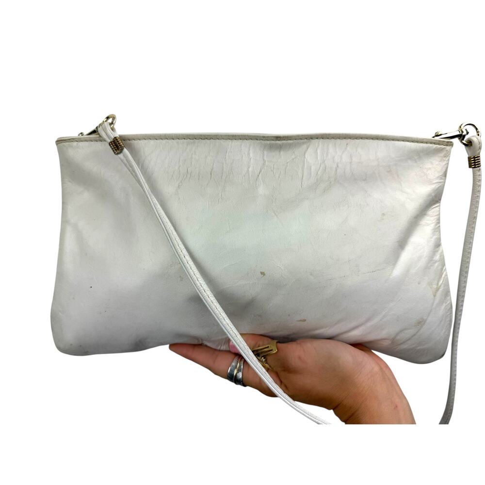 1960's SAN MARCO genuine white leather with snakeskin trim purse - Picture 4 of 7